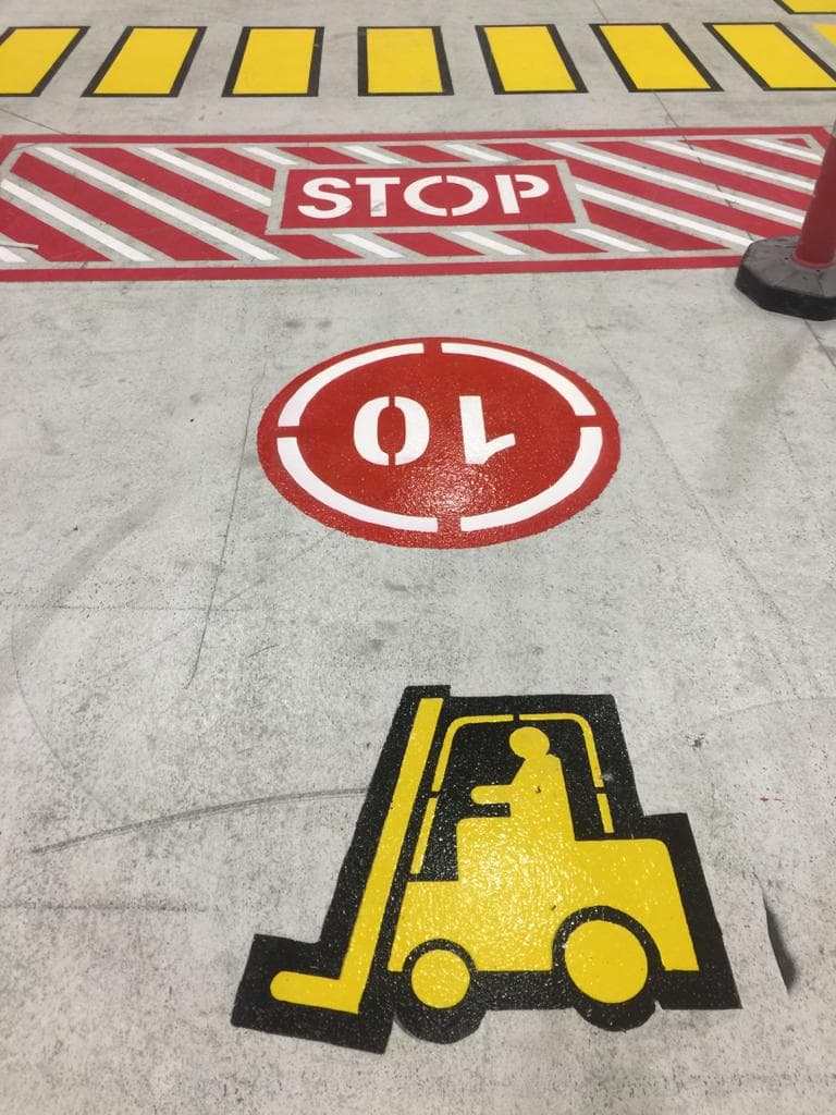 Fabrika İçi & Forklift Yolu Çizgileri